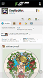 Mobile Screenshot of onebadhat.deviantart.com