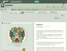 Tablet Screenshot of onebadhat.deviantart.com