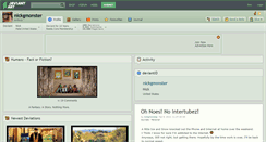 Desktop Screenshot of nickgmonster.deviantart.com