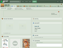 Tablet Screenshot of jean-ok.deviantart.com