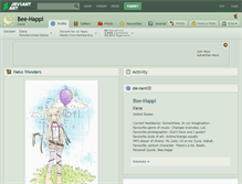 Tablet Screenshot of bee-happi.deviantart.com