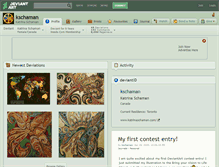 Tablet Screenshot of kschaman.deviantart.com
