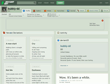 Tablet Screenshot of bubbly-dd.deviantart.com