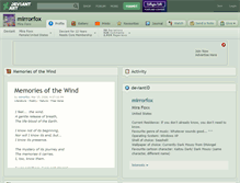 Tablet Screenshot of mirrorfox.deviantart.com