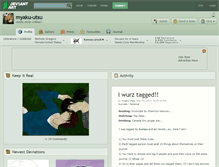 Tablet Screenshot of myaku-utsu.deviantart.com