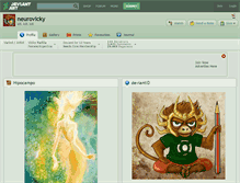 Tablet Screenshot of neurovicky.deviantart.com