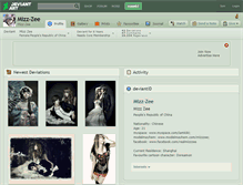 Tablet Screenshot of mizz-zee.deviantart.com