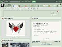 Tablet Screenshot of dragonezz.deviantart.com