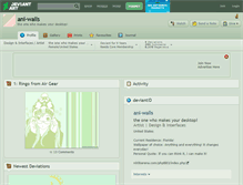 Tablet Screenshot of ani-walls.deviantart.com