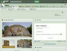 Tablet Screenshot of dilom.deviantart.com