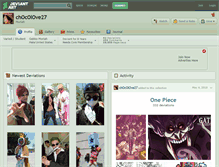 Tablet Screenshot of chocolove27.deviantart.com