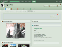 Tablet Screenshot of designerfake.deviantart.com