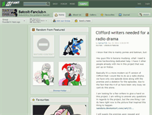 Tablet Screenshot of batcolt-fanclub.deviantart.com