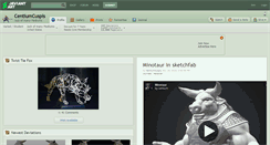 Desktop Screenshot of centiumcuspis.deviantart.com