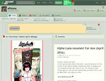 Tablet Screenshot of alfaluna.deviantart.com
