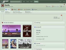 Tablet Screenshot of dionpa.deviantart.com