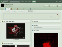 Tablet Screenshot of dark-vampyr.deviantart.com