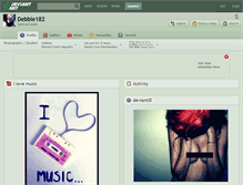 Tablet Screenshot of debbie182.deviantart.com