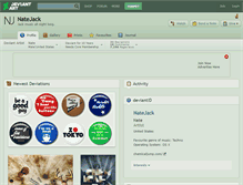 Tablet Screenshot of natejack.deviantart.com