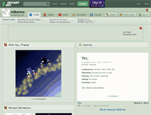 Tablet Screenshot of mikenno.deviantart.com