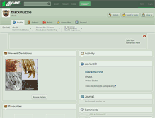 Tablet Screenshot of blackmuzzle.deviantart.com