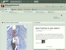 Tablet Screenshot of littlecrazedwerewolf.deviantart.com