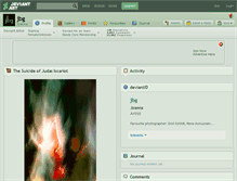 Tablet Screenshot of jbg.deviantart.com