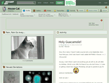 Tablet Screenshot of mouse-cat.deviantart.com