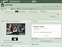 Tablet Screenshot of linearmango.deviantart.com
