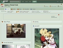 Tablet Screenshot of gaara-x-temari-club.deviantart.com