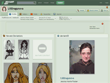 Tablet Screenshot of lilidragunova.deviantart.com