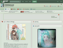 Tablet Screenshot of chibidairacool.deviantart.com