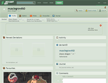 Tablet Screenshot of musclegrowthd.deviantart.com