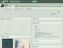 Tablet Screenshot of cwys.deviantart.com