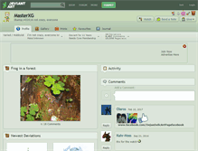 Tablet Screenshot of masterxg.deviantart.com
