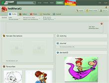 Tablet Screenshot of hedithecat2.deviantart.com