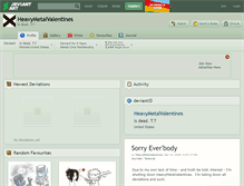 Tablet Screenshot of heavymetalvalentines.deviantart.com