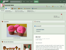 Tablet Screenshot of coconut-lane.deviantart.com