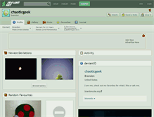Tablet Screenshot of chaoticgeek.deviantart.com
