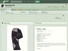 Tablet Screenshot of musicdemon8.deviantart.com