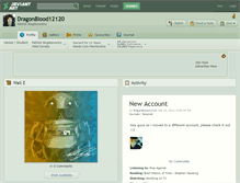 Tablet Screenshot of dragonblood12120.deviantart.com