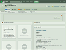 Tablet Screenshot of iamwolfodonnel.deviantart.com