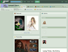 Tablet Screenshot of icemark-fans.deviantart.com