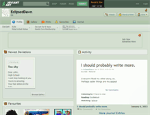 Tablet Screenshot of eclipseddawn.deviantart.com