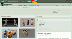 Desktop Screenshot of hellragedesign.deviantart.com