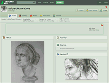 Tablet Screenshot of nastya-dobroradova.deviantart.com