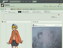 Tablet Screenshot of foxpocx.deviantart.com