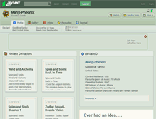 Tablet Screenshot of manji-pheonix.deviantart.com