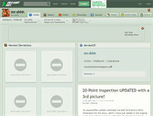 Tablet Screenshot of mr-shhh.deviantart.com