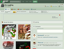 Tablet Screenshot of die-laughing.deviantart.com